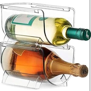 Stackable Acrylic Wine, Storage Holder Organizer